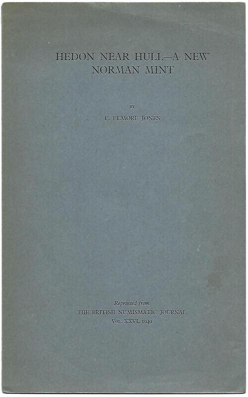 Mediaeval; F. Elmore Jones, "Hedon Near Hull - A New Norman Mint."