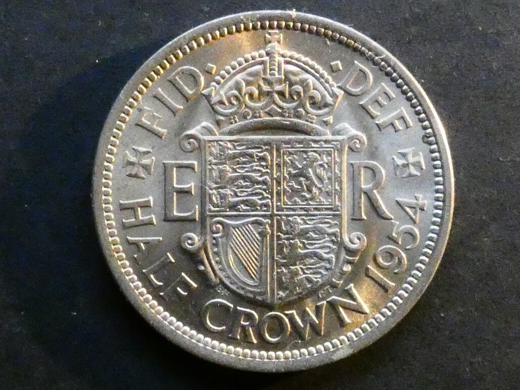 Halfcrown, 1954.