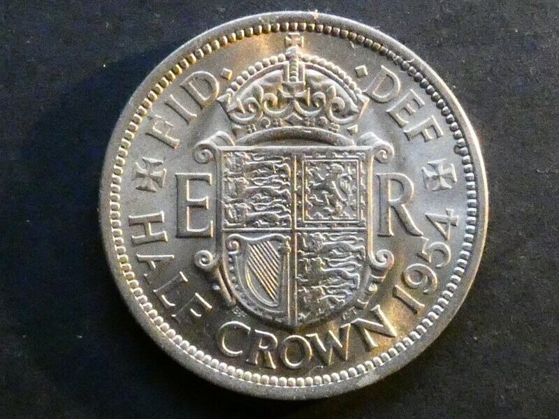 Halfcrown, 1954.