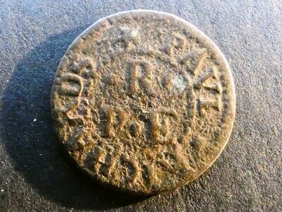 17th Century Farthing, Hampshire, Portsmouth, W-160