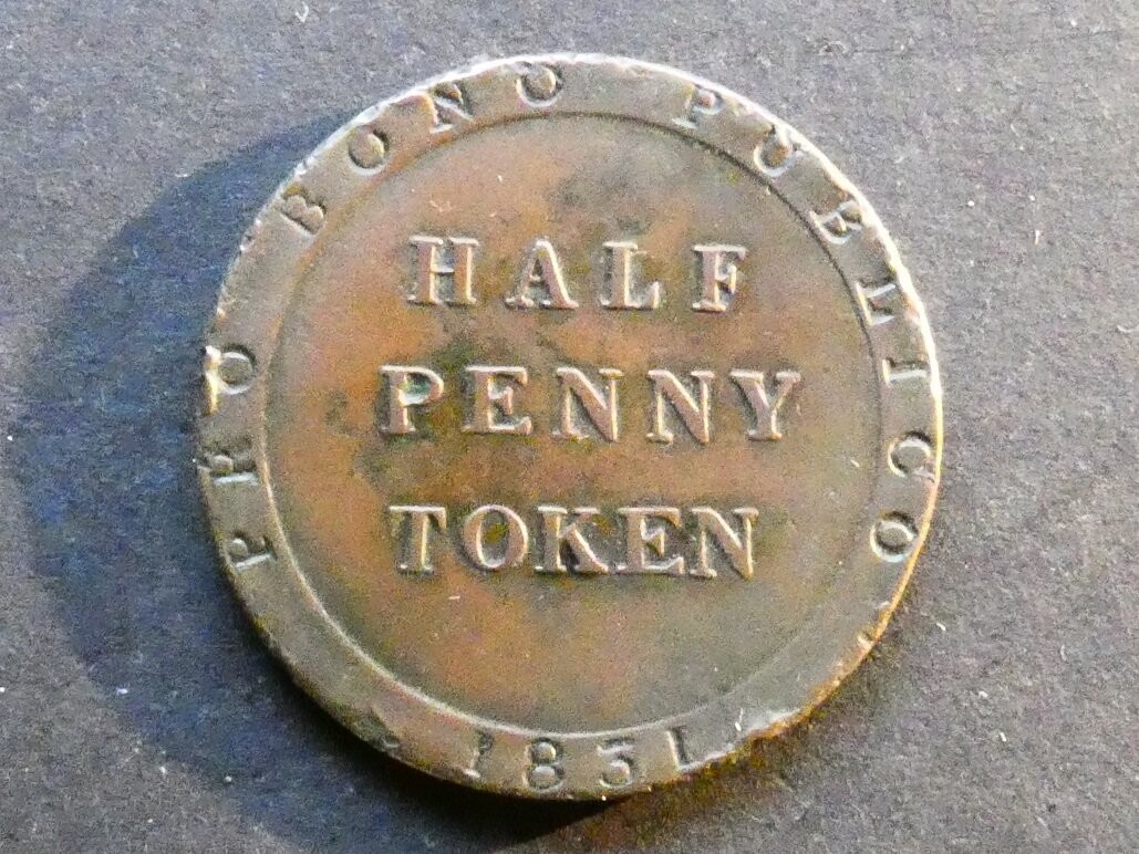 Isle of Man, Halfpenny, 1831