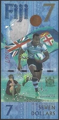 Fiji, 7 Dollars, 2016(2017), Rugby.