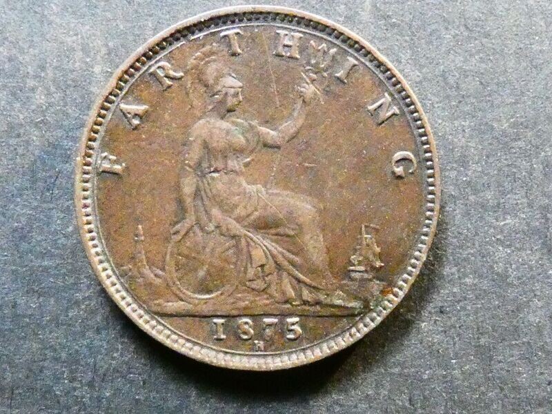Farthing, 1875H.