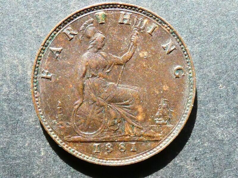 Farthing, 1881.
