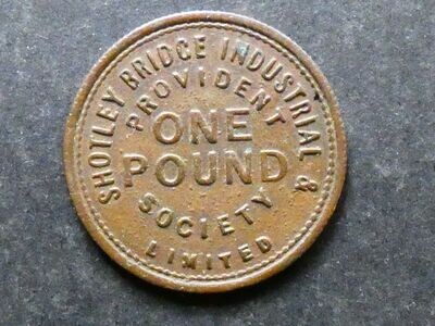 Co-op token, Durham county, Shotley Bridge