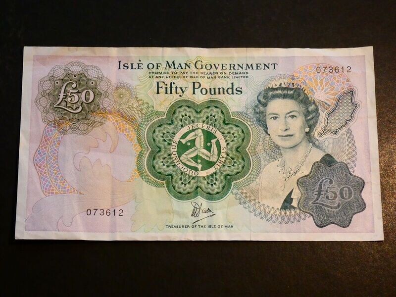 Isle of Man, 50 Pounds, ND(1983)