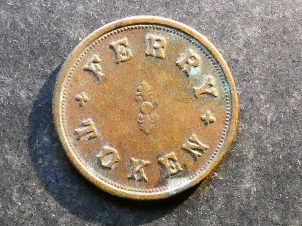 Transport token, Durham county, Sunderland ferry.