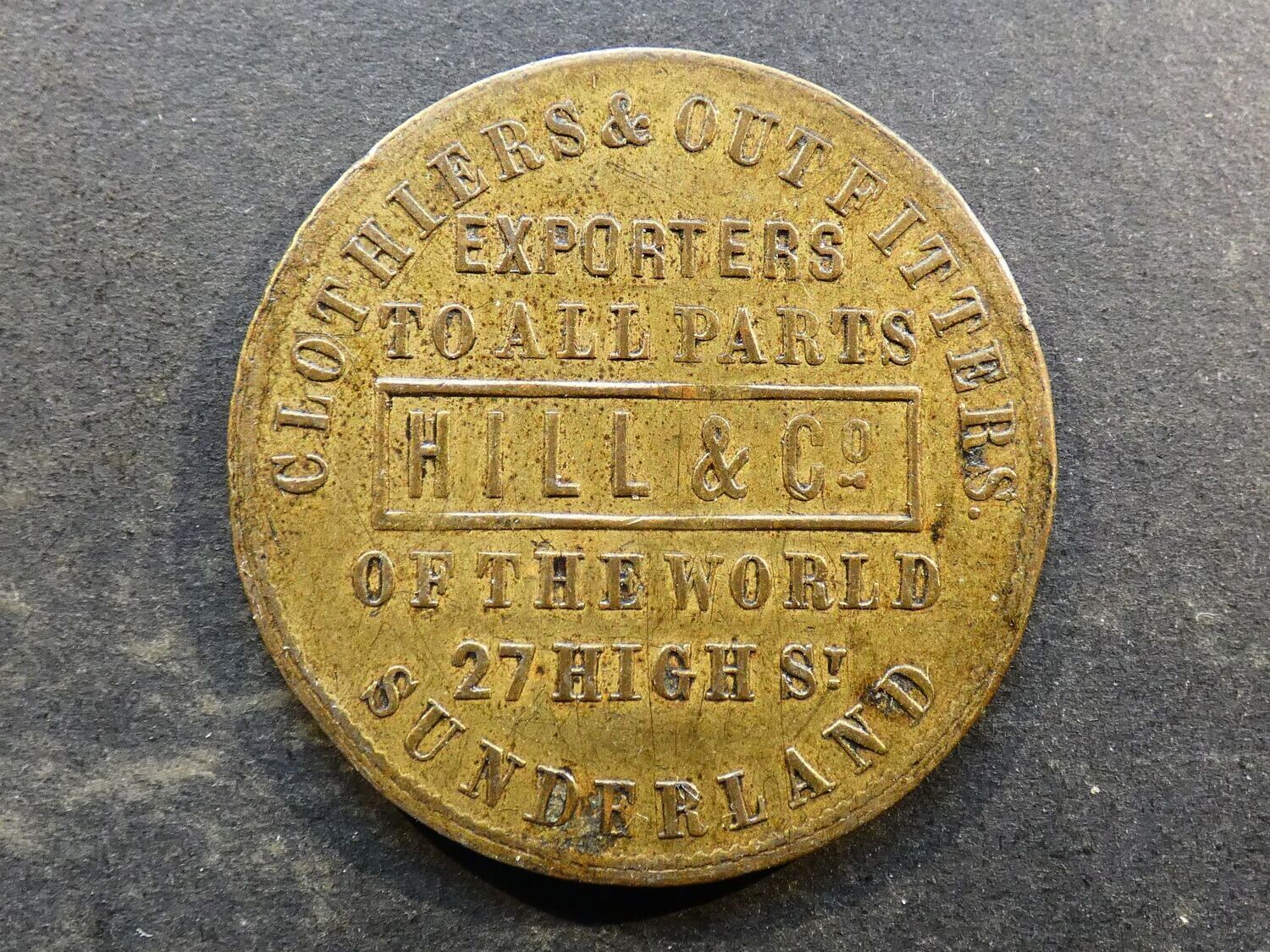 Advertising piece, Sunderland, Hill & Co.