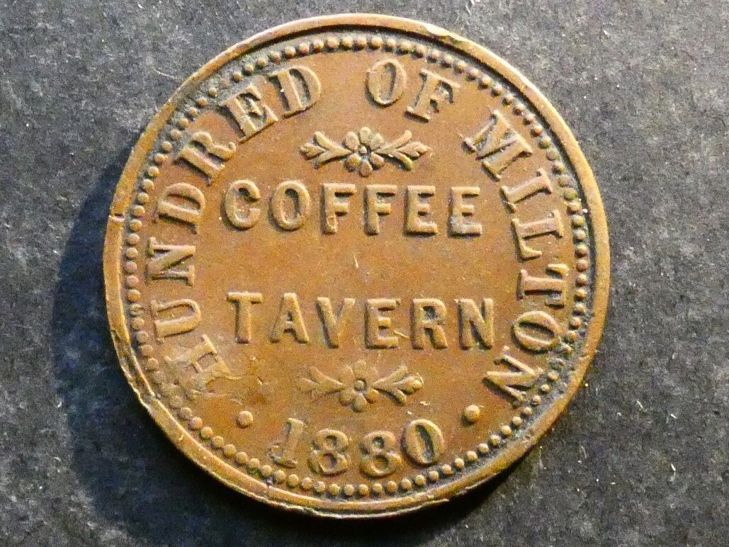 Inn checks & refreshment tokens,  Kent, Milton Regis.