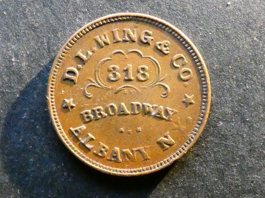 U.S.A.  Civil War period, token, Albany, N.Y., Union Flour, .