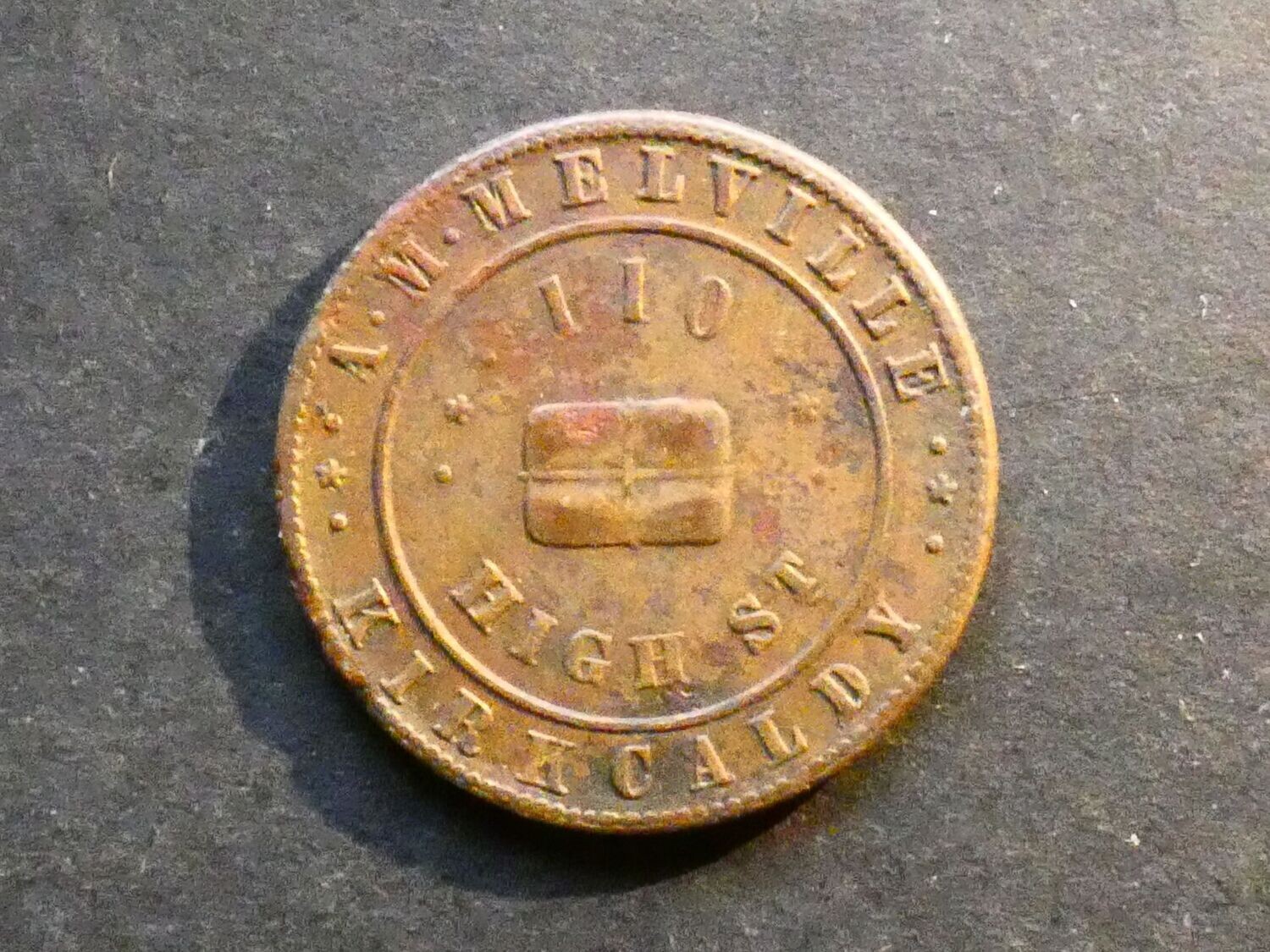 Advertising piece, Scotland, Kirkcaldy, A.M. Melville