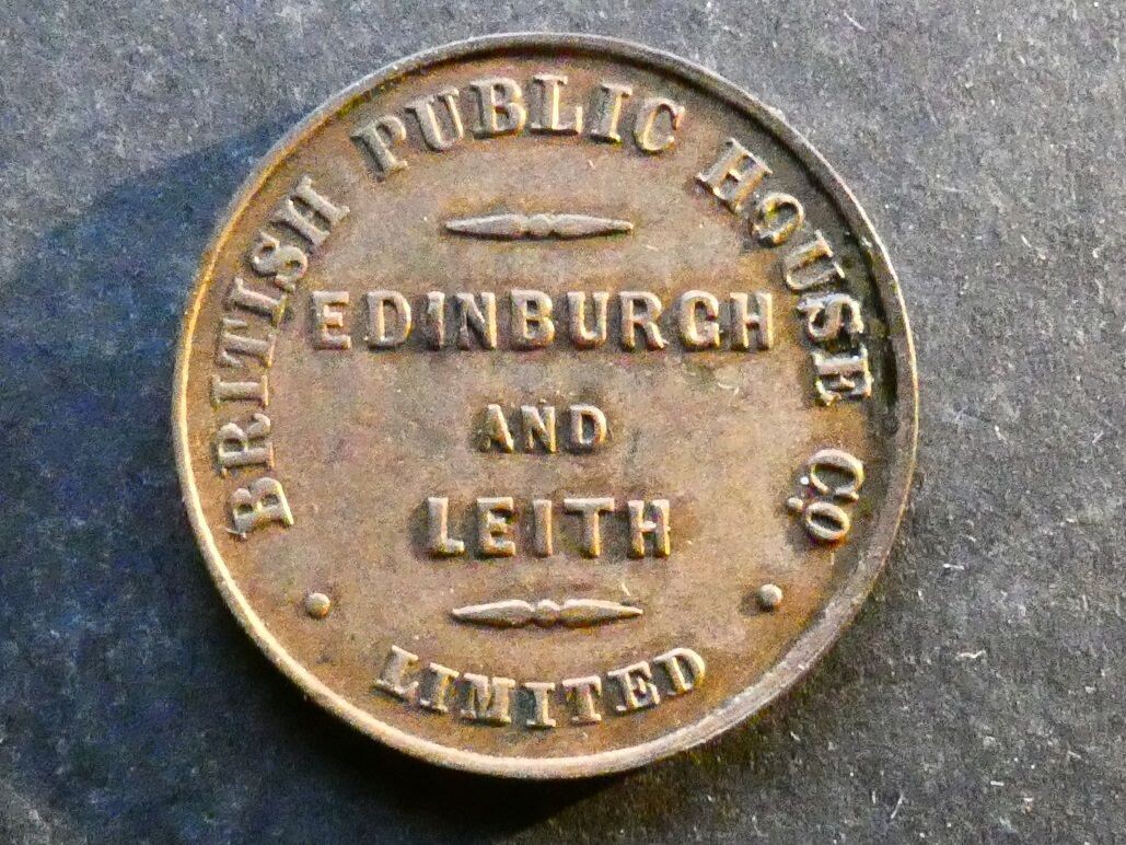 Inn checks & refreshment tokens,  Scotland, Edinburgh & Leith