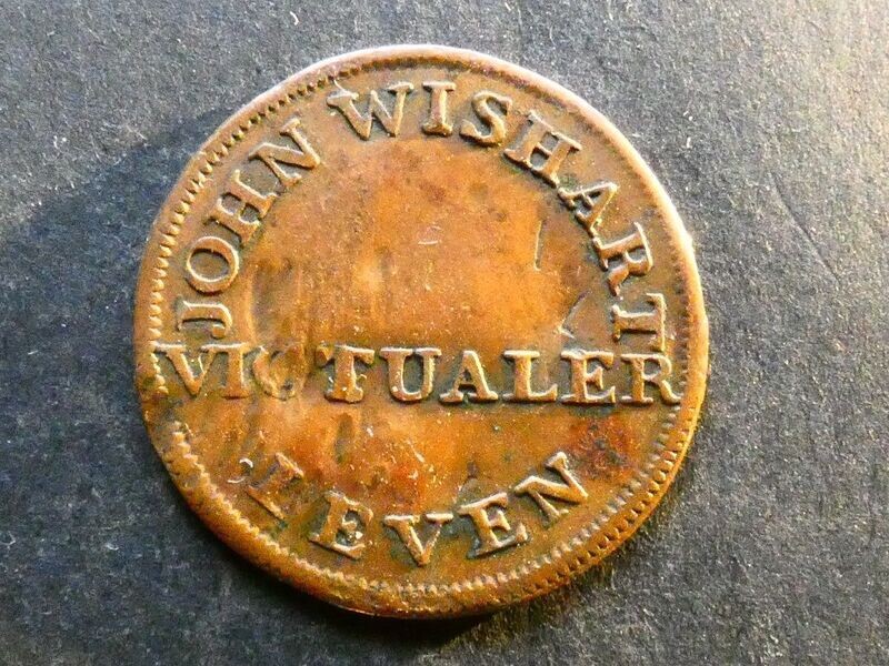18th Century Farthing, Scotland, Fife, Leven, John Wishart, DH-14