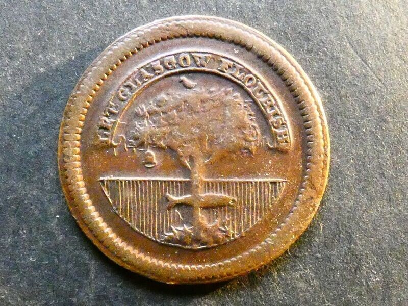 18th Century Farthing, Scotland, Lanarkshire, Glasgow, "Let Glasgow Flourish", DH-47