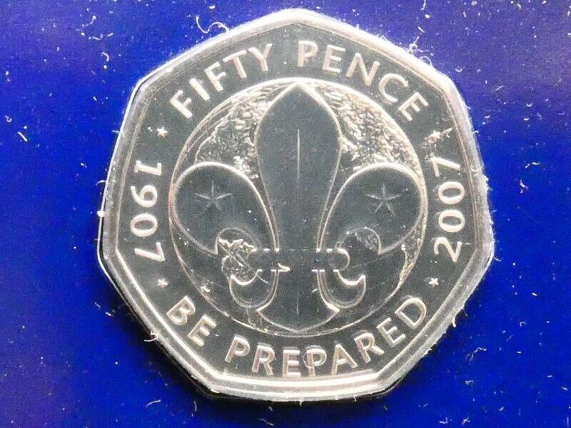 50p, 2019, "Culture" series, Boy Scouts.