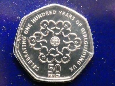 50p, 2019, "Culture" series, Girl Guides.