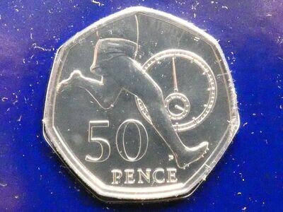 50p, 2019, "Culture" series, Roger Bannister.
