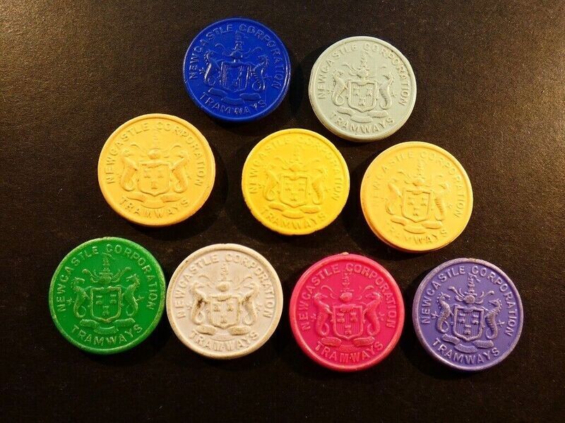 Transport tokens, Northumberland, Newcastle.