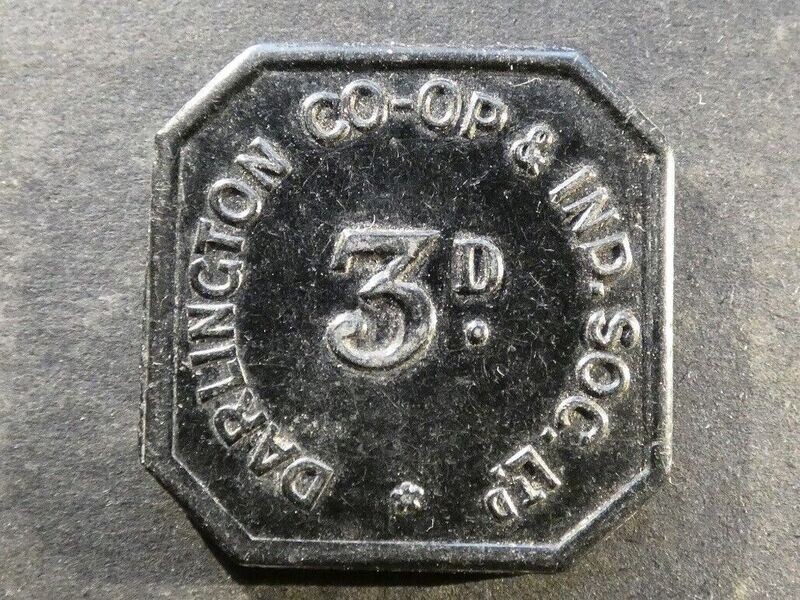 Co-op token, Durham county, Darlington.
