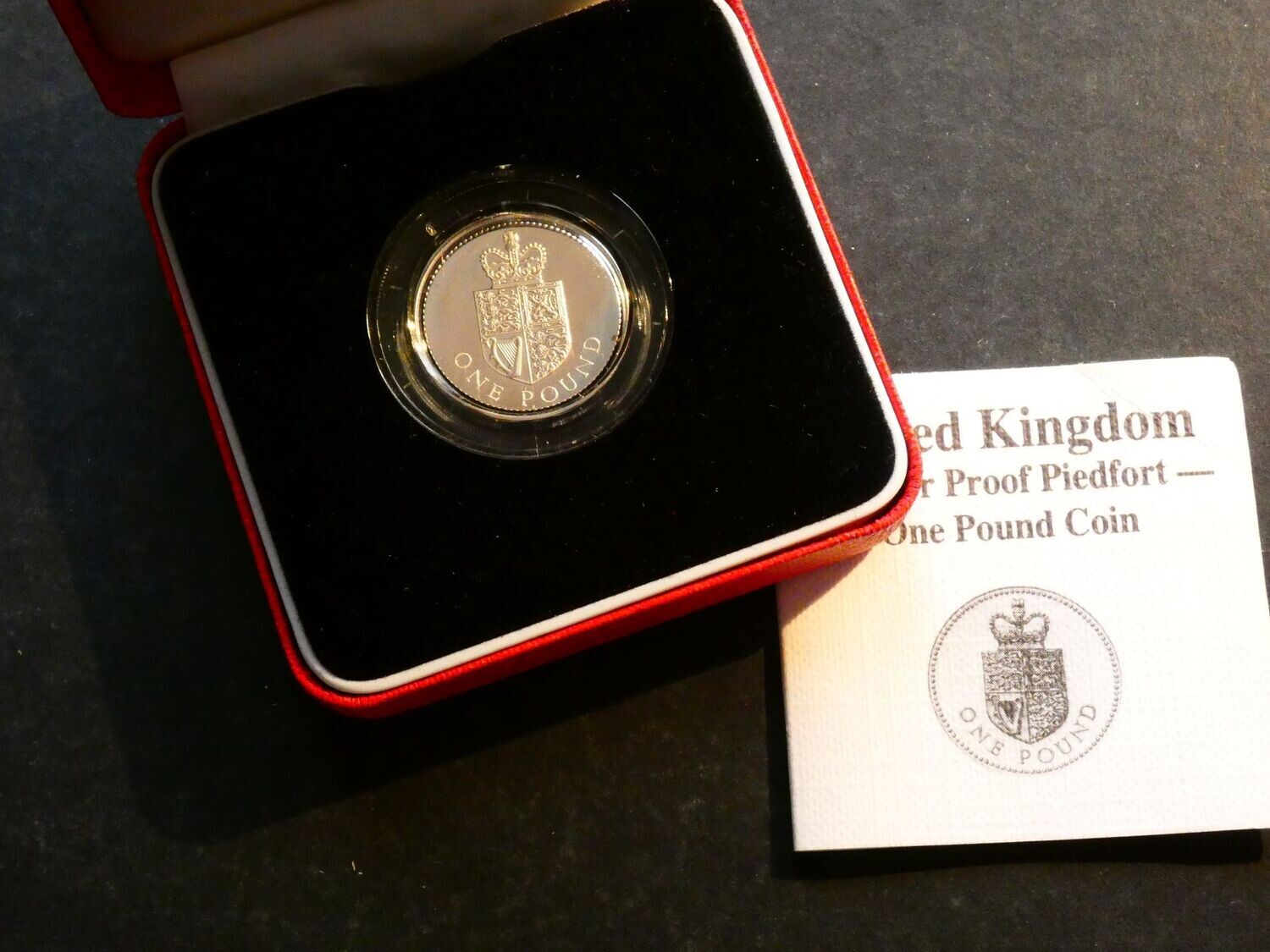 £1, 1988, silver piedfort Proof.
