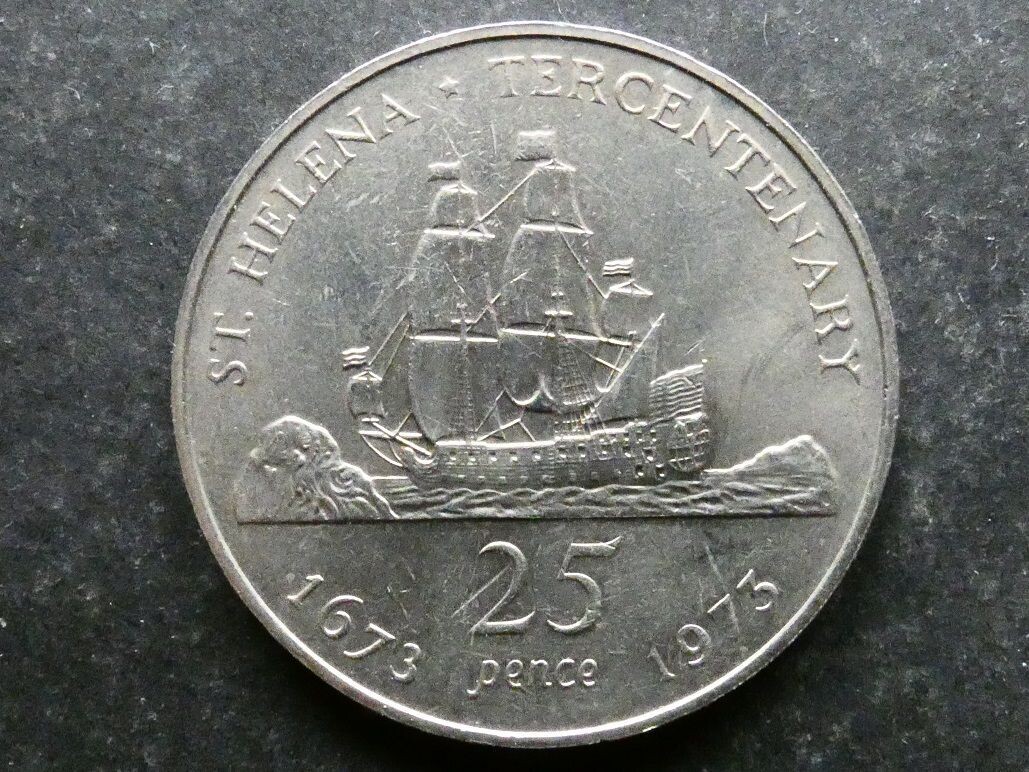 St Helena, Crown, 1973, tercentenary