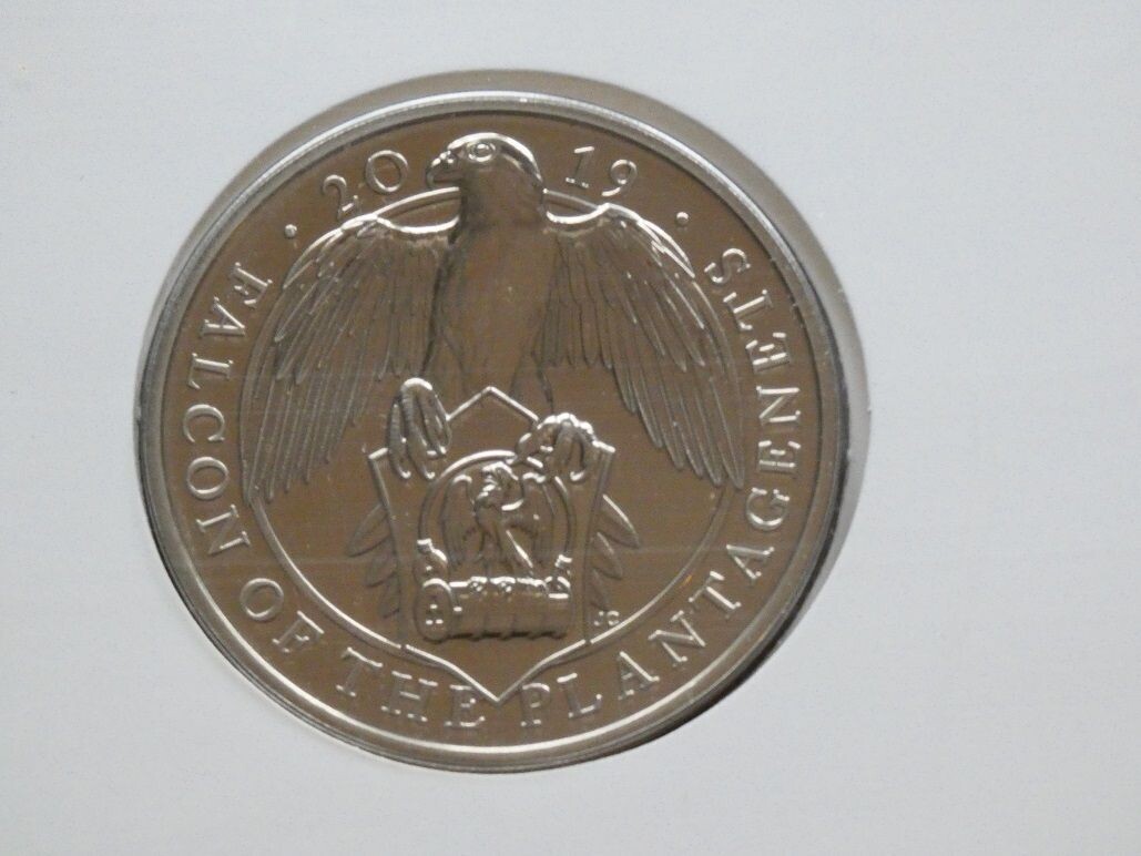 £5, Queen's Beasts, 2019 - The Falcon of the Plantagenets.