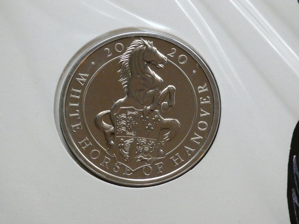 £5, Queen's Beasts, 2020 - The White Horse of Hanover.