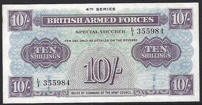 British Armed Forces, 10 Shillings, 4th series (1962)