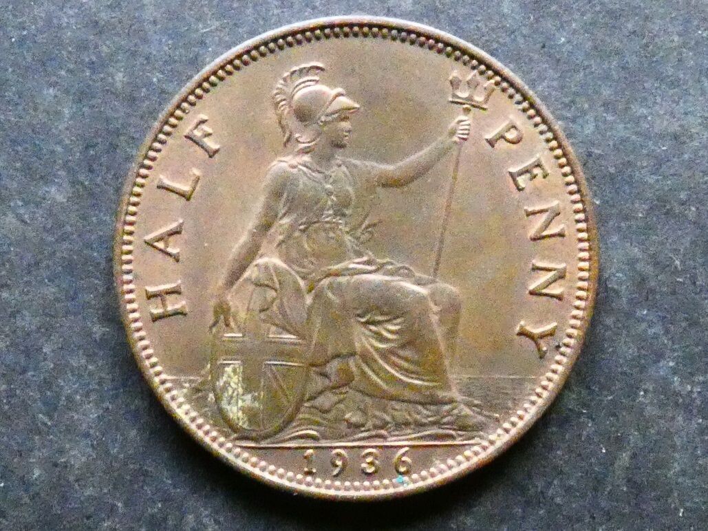 Halfpenny, 1936.