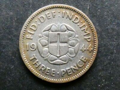 Threepence, 1944, currency issue.