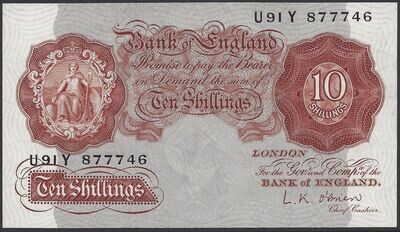10 Shillings, O'Brien, ND(1955-1961).