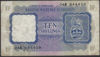 British Military Authority, 10 Shillings, ND(1943)