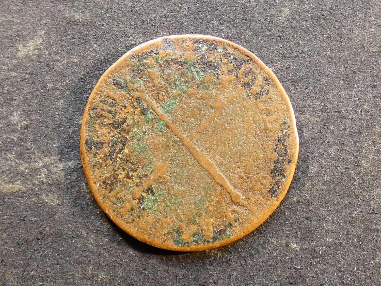 Scotland, William II (III of England), Bodle, 1697, reverse inverted.