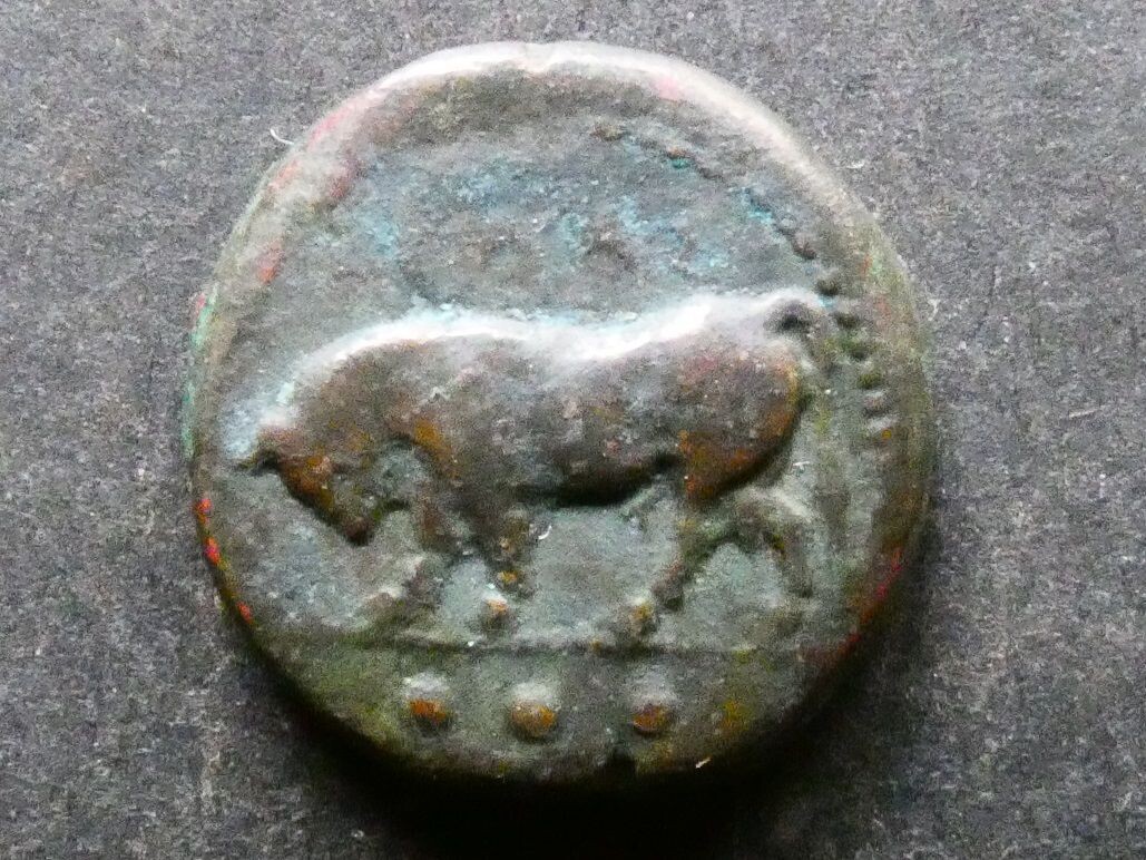 Italy, Sicily, Gela, AE Trias, c.420-405 BCE