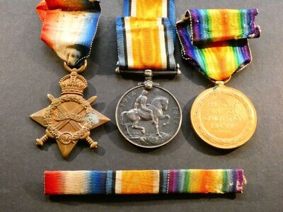 WWI Trio, Northumberland Fusiliers.