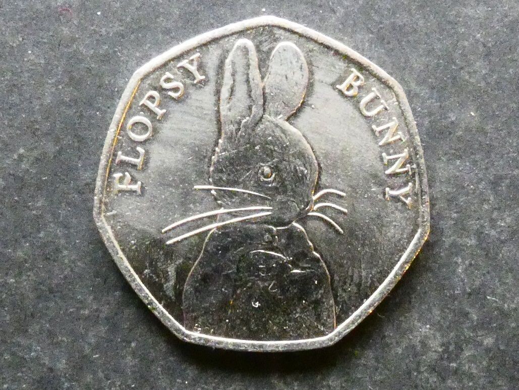 50p, 2018, Flopsy Bunny.