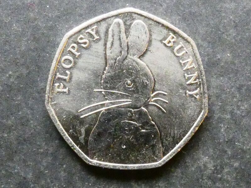 50p, 2018, Flopsy Bunny.