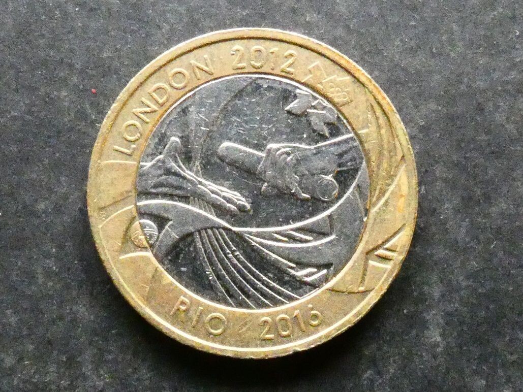 £2, 2012, Olympic Handover - London to Rio de Janeiro.