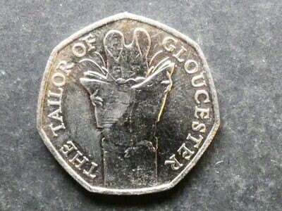 50p, 2018, The Tailor of Gloucester.