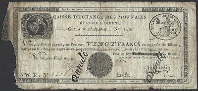 France, Rouen, 20 Francs, (22.11.1802).