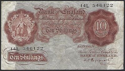 10 Shillings, Peppiatt, ND(1948), without security thread.