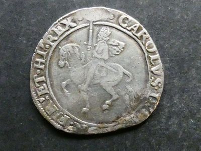England, Charles I, Halfcrown, ND(1636-1638), mintmark tun