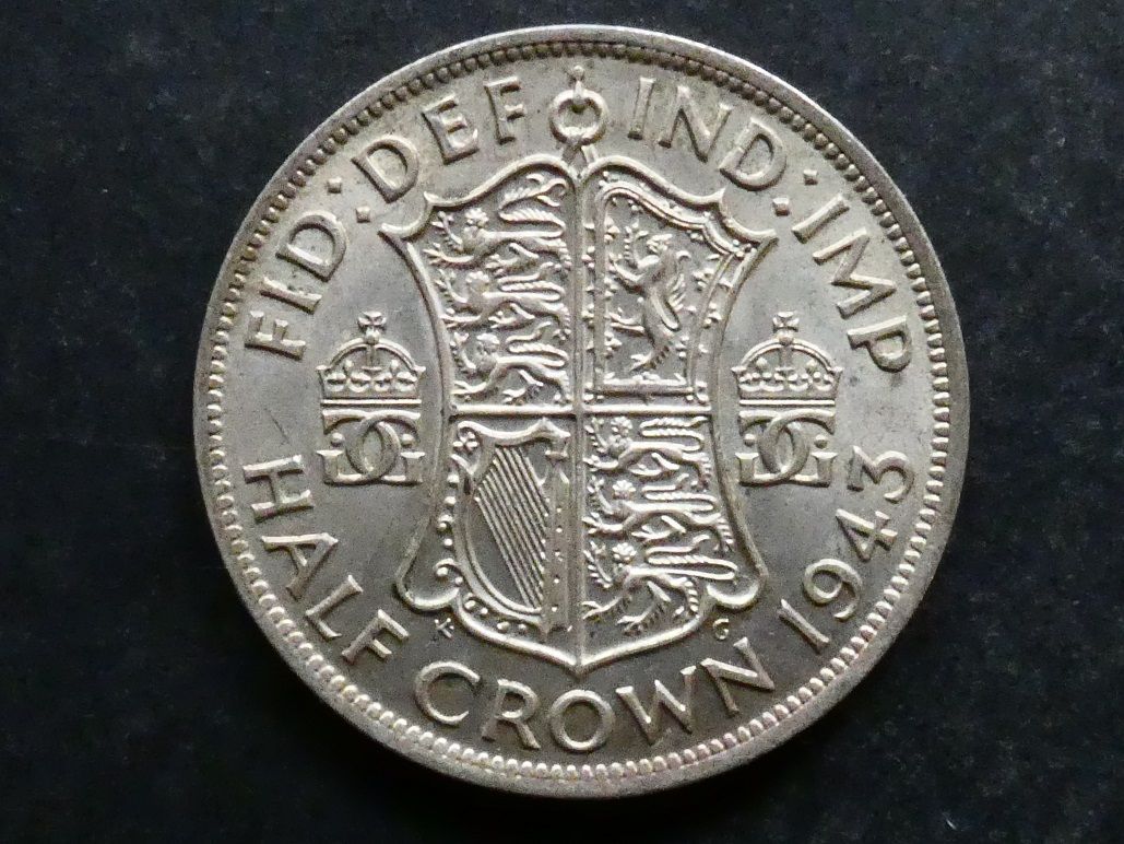 Halfcrown, 1943.
