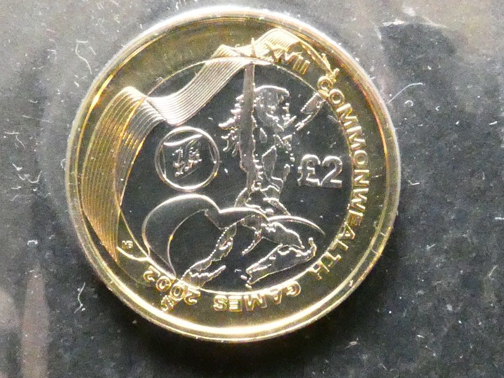 £2, 2002, Commonwealth Games - Wales.