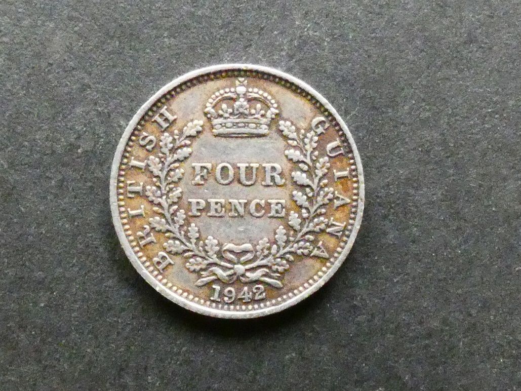 British Guiana, 4 Pence, 1942