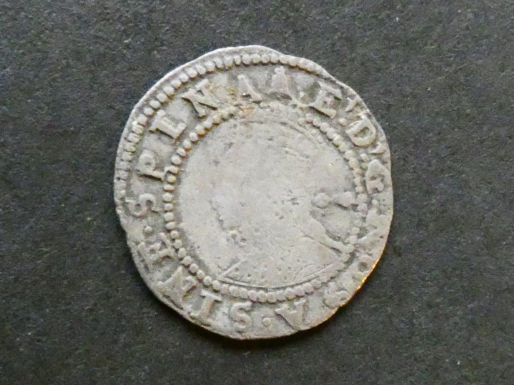 England, Elizabeth I, Half-Groat, 6th issue, mmk bell