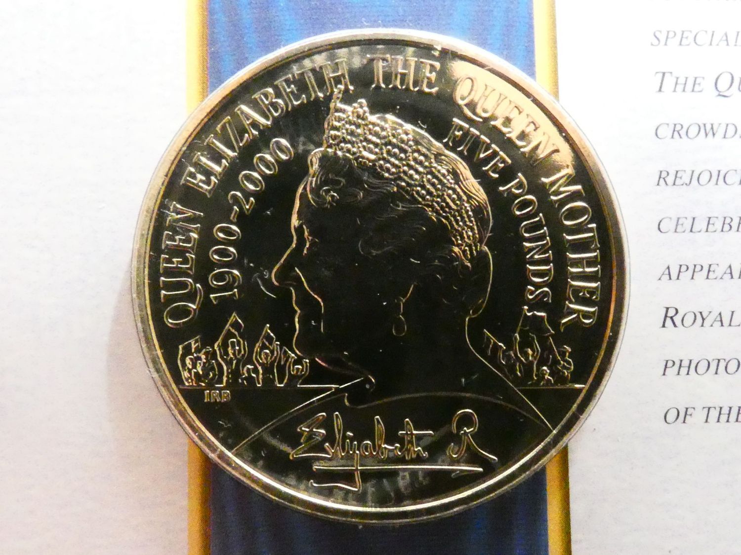 £5, 2000, 100th birthday of Queen Mother.