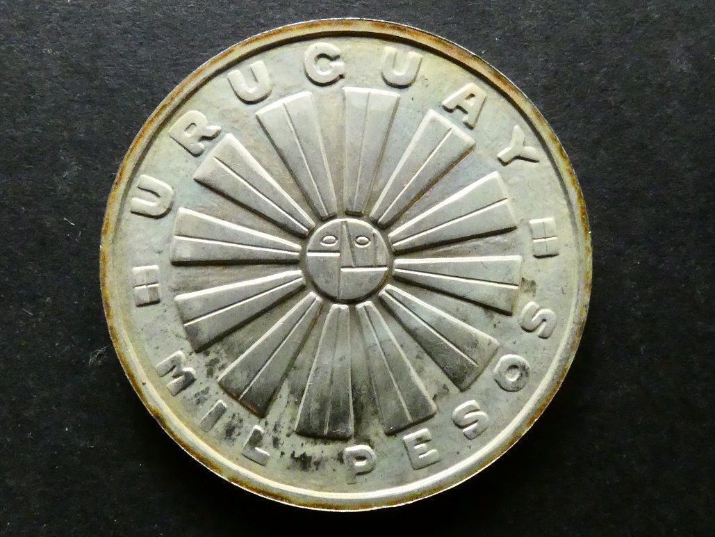 Uruguay, 1000 Pesos, 1969, FAO, silver issue