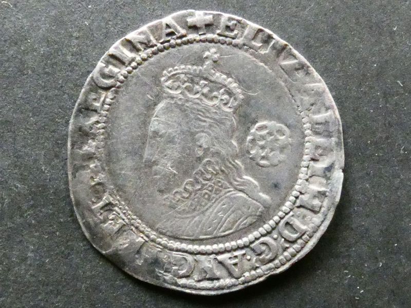 England, Elizabeth I, Sixpence, 5th issue, 1578, mmk Greek cross
