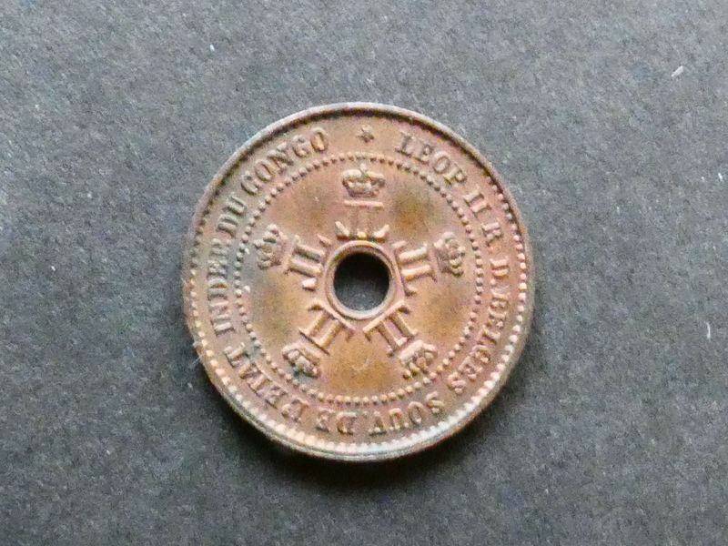 Congo Free State, 1 Cetime, 1888